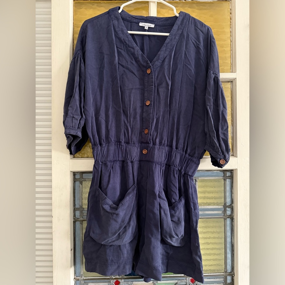 White Birch navy romper!